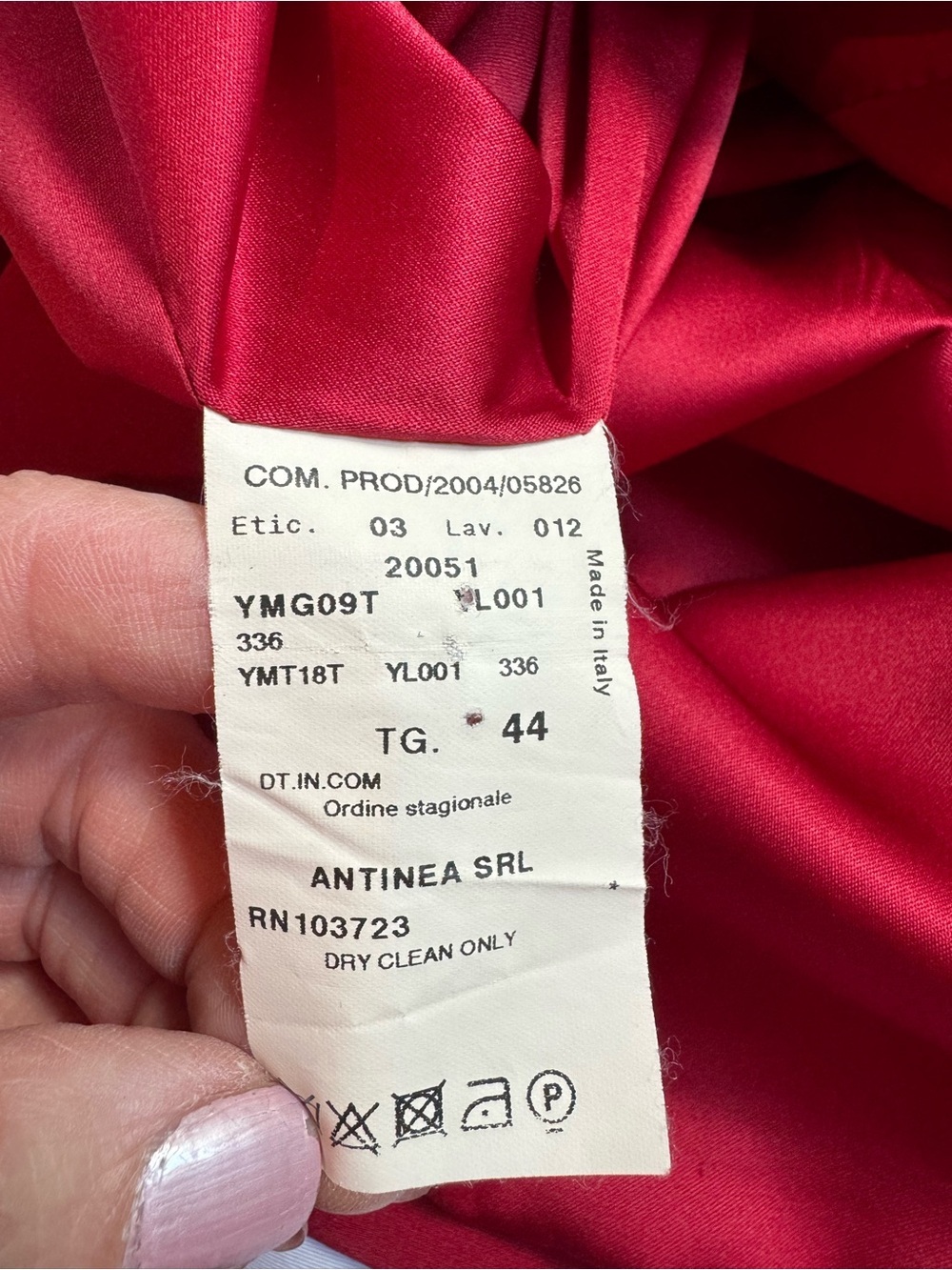 Armani Collezioni Women's Red Tailored Button Blazer Jacket Size 8 Silk Office - Picture 12 of 13